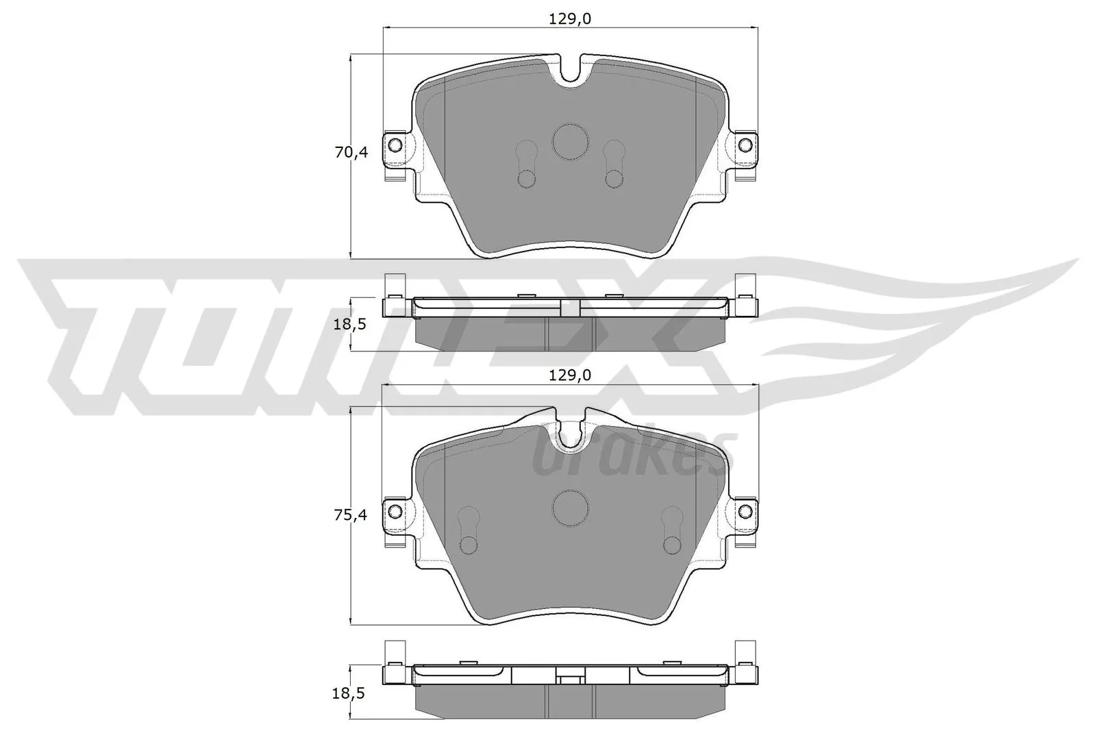 Sapatas do freio dianteiras de disco para BMW 5  G30, F90
