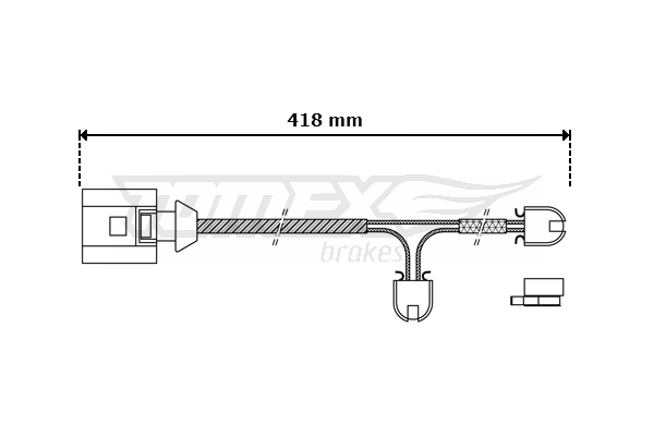 Sensor dianteiro de desgaste das sapatas do freio para Porsche 911 Targa 997