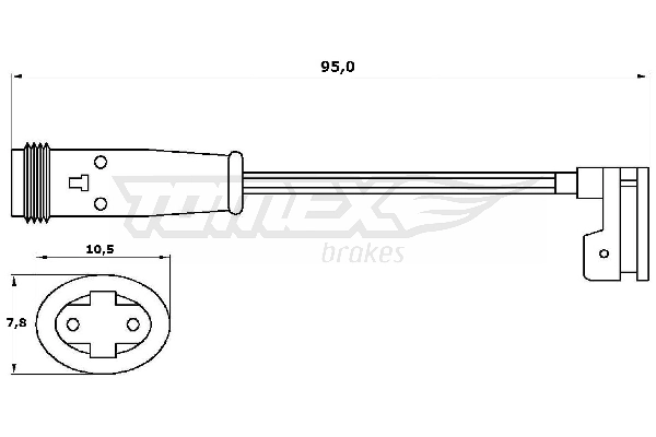 Sensor dianteiro direito de desgaste das sapatas do freio Mercedes E  S211
