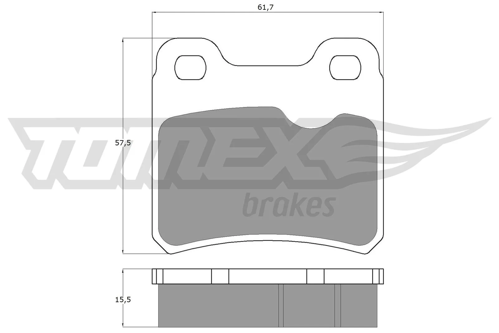 Sapatas do freio traseiras de disco Opel Astra F 53, 54, 58, 59