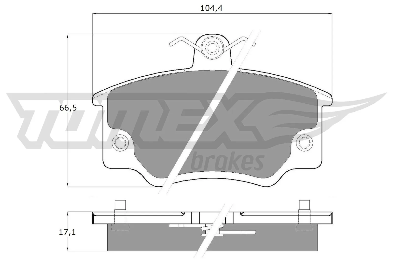 Sapatas do freio dianteiras de disco Fiat Tipo  160