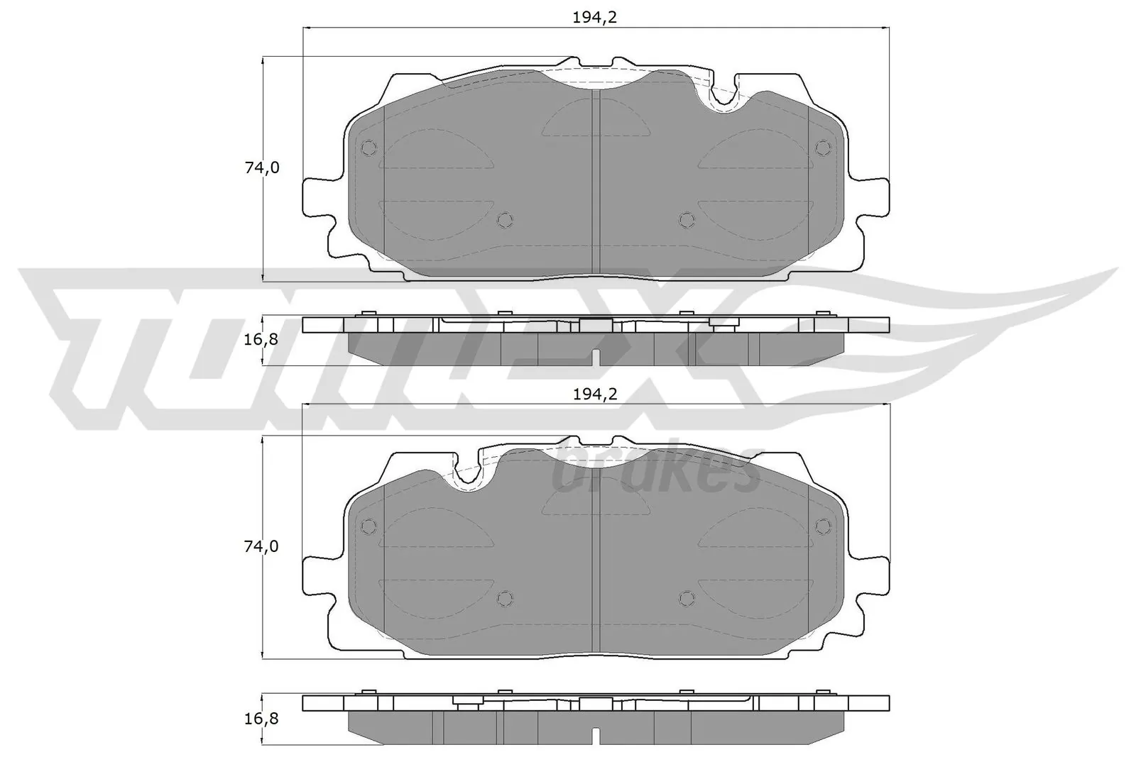  Sapatas do freio dianteiras de disco Audi Q5 SUV (FYB, FYG) (2016 - 2026) 
