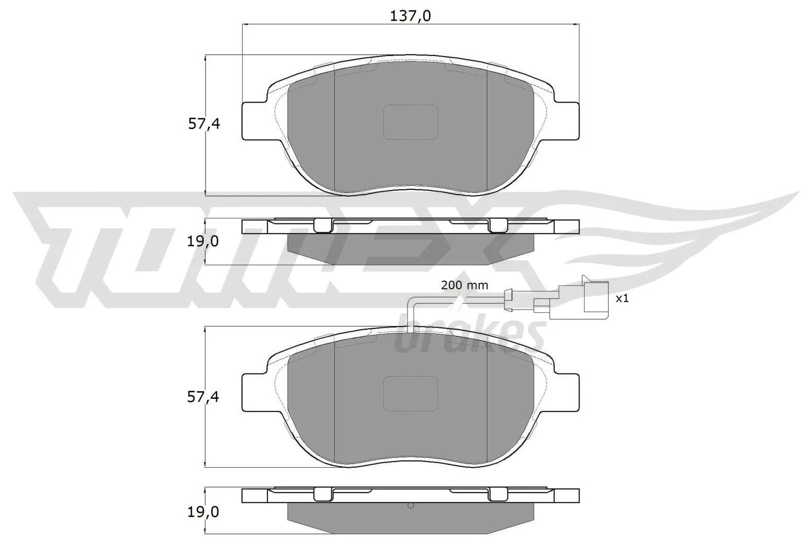 Compre 1617256480 Peugeot/Citroen Sapatas do freio dianteiras de disco