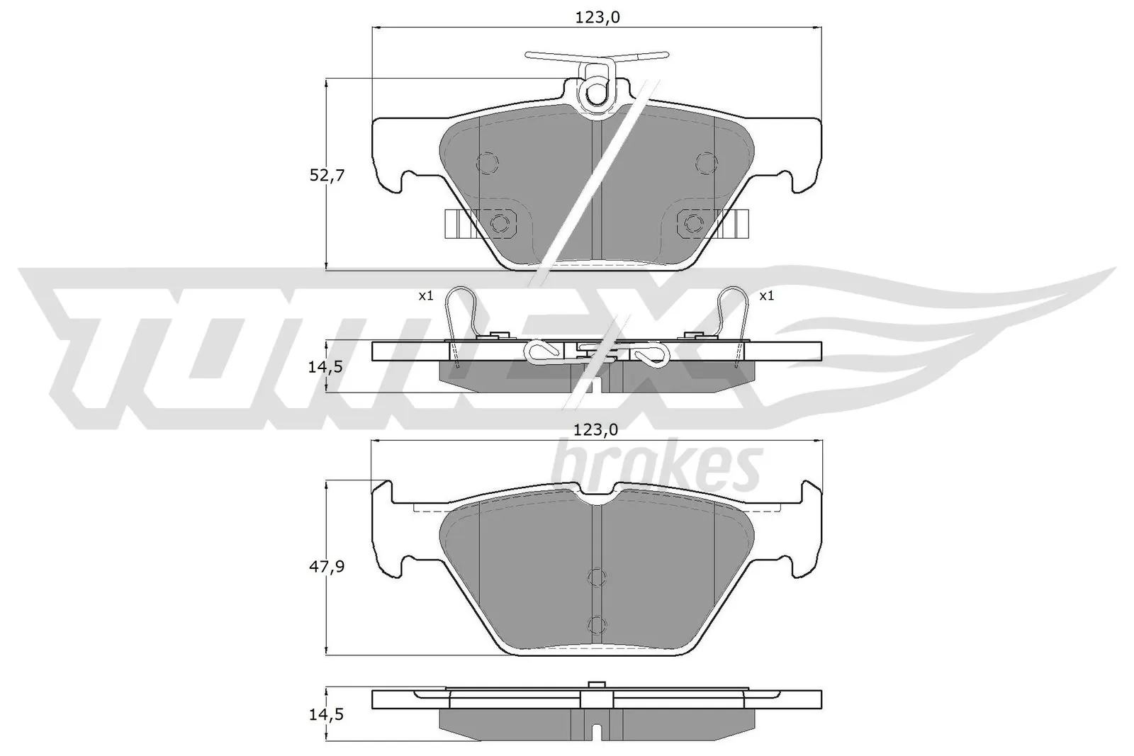 Sapatas do freio traseiras de disco Subaru Outback V B15, BS