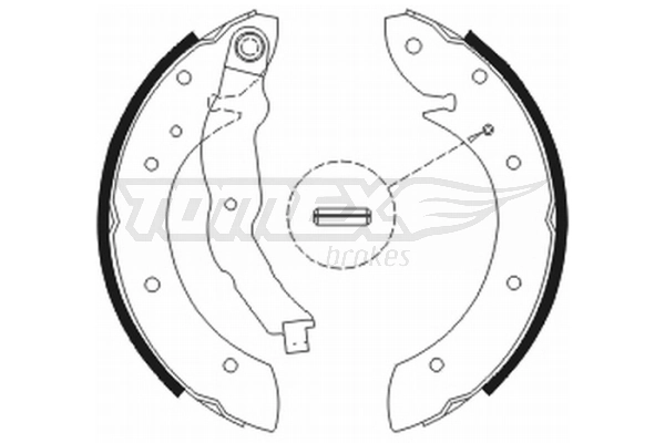 51781990 Fiat/Alfa/Lancia Sapatas do freio traseiras de tambor