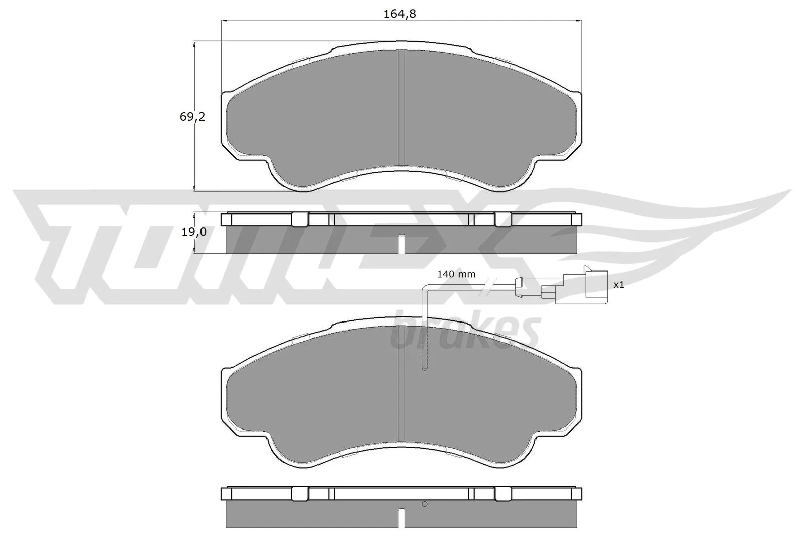 Sapatas do freio dianteiras de disco DP23024 Brembo