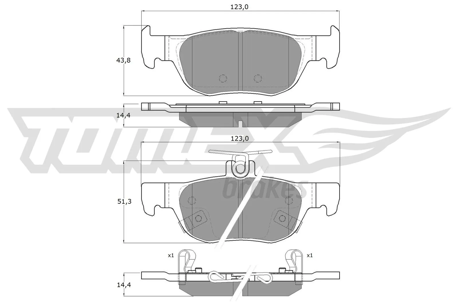 Compre BCYA2643Z Mazda Sapatas do freio traseiras de disco