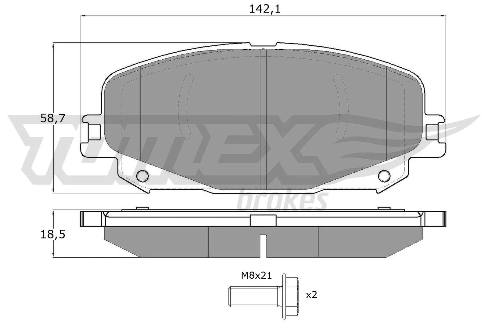 Compre MQ005728 Mitsubishi Sapatas do freio dianteiras de disco