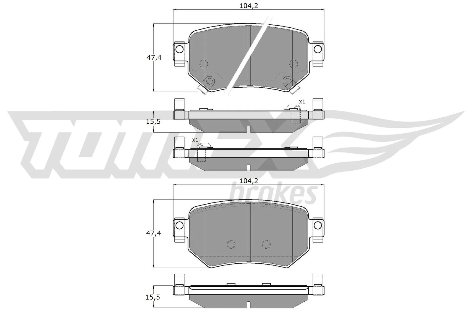 Sapatas do freio traseiras de disco Mazda GMY02643Z preço, a partir de 28,13 USD