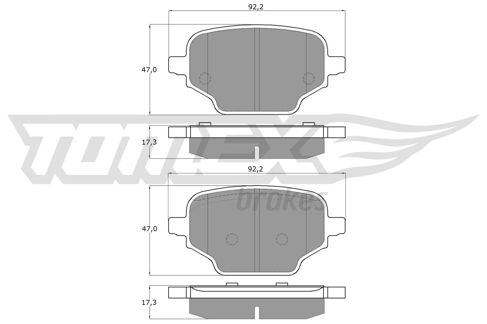 Compre 1647887380 Peugeot/Citroen Sapatas do freio traseiras de disco