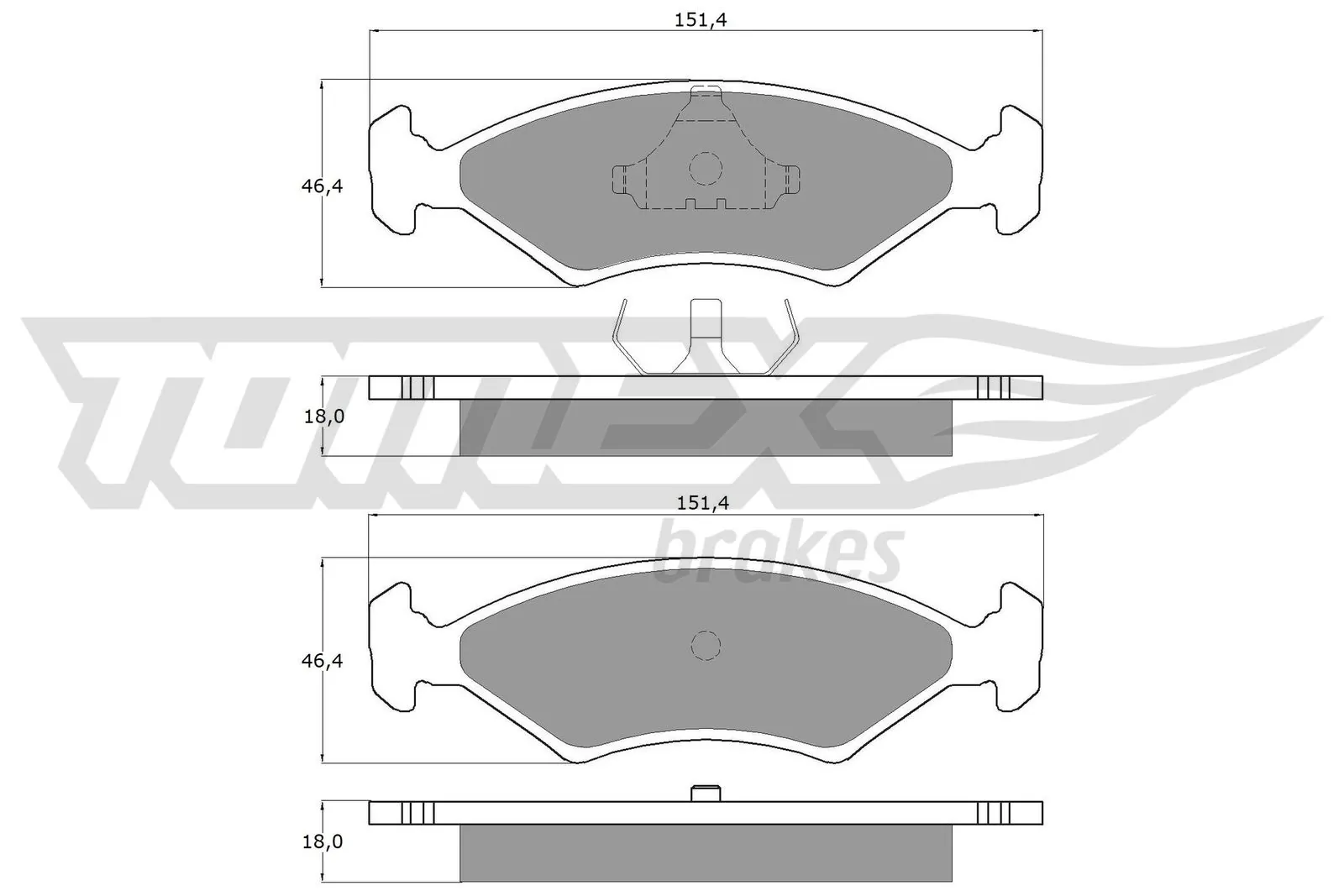 Sapatas do freio dianteiras de disco Ford Escort preço, a partir de 20,82 USD