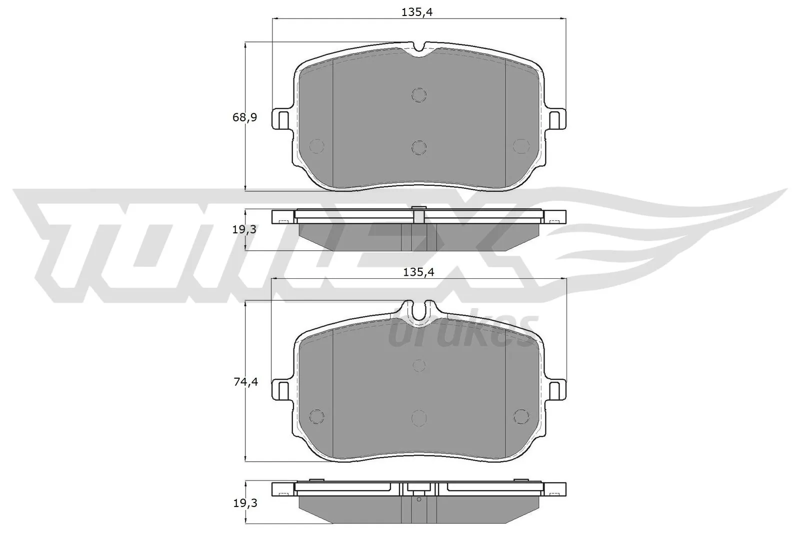 Sapatas do freio dianteiras de disco Mercedes A0004207100 preço, a partir de 35,35 USD