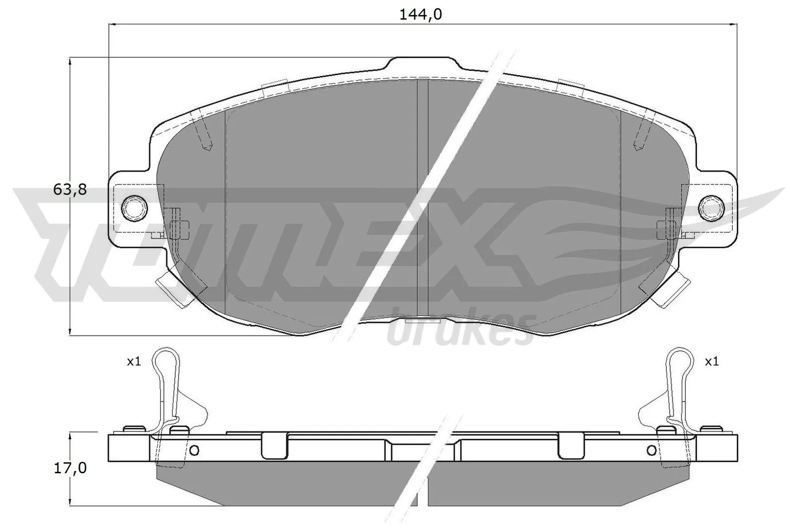 Sapatas do freio dianteiras de disco Lexus IS  E1