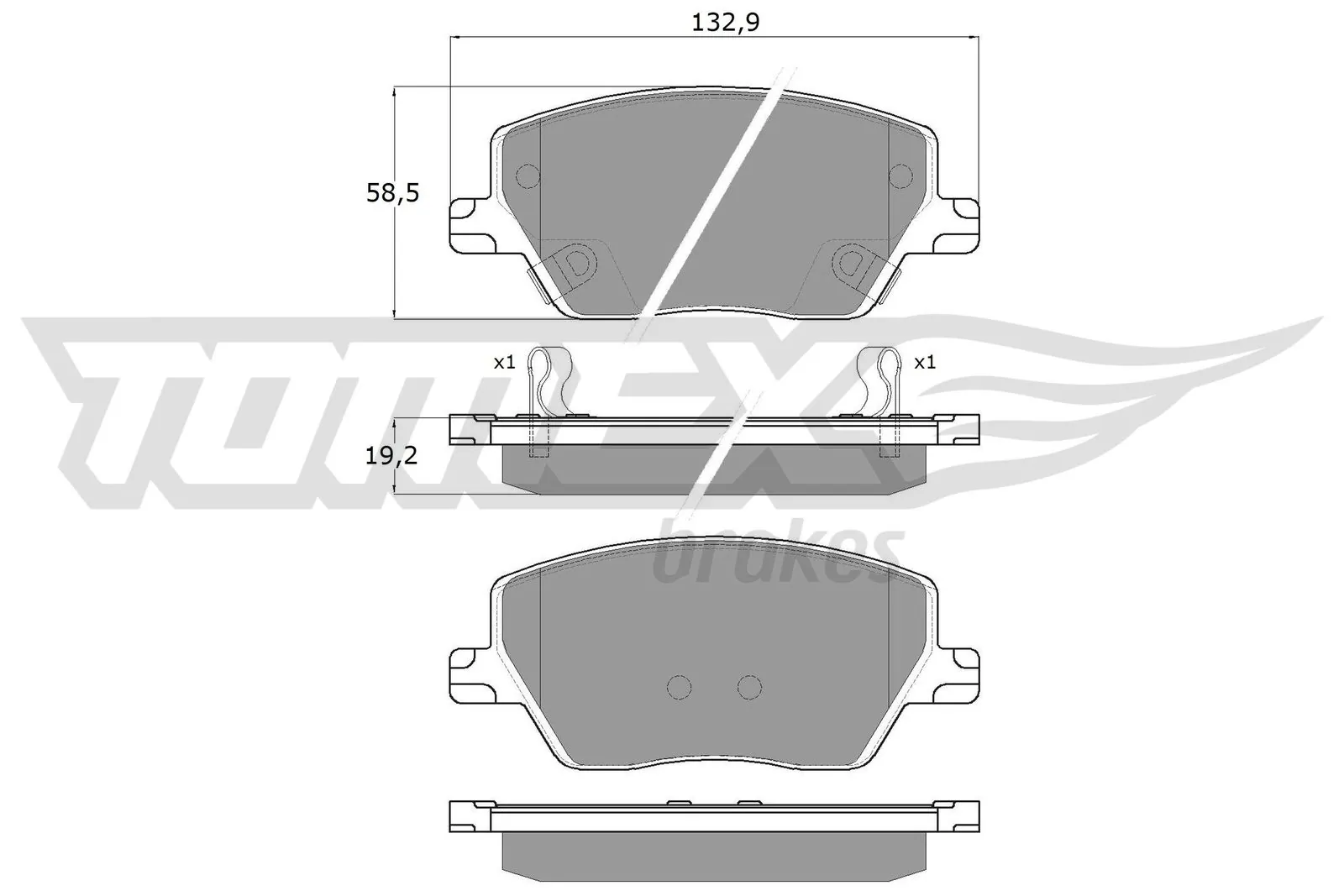 Sapatas do freio dianteiras de disco Fiat Tipo EGEA 356