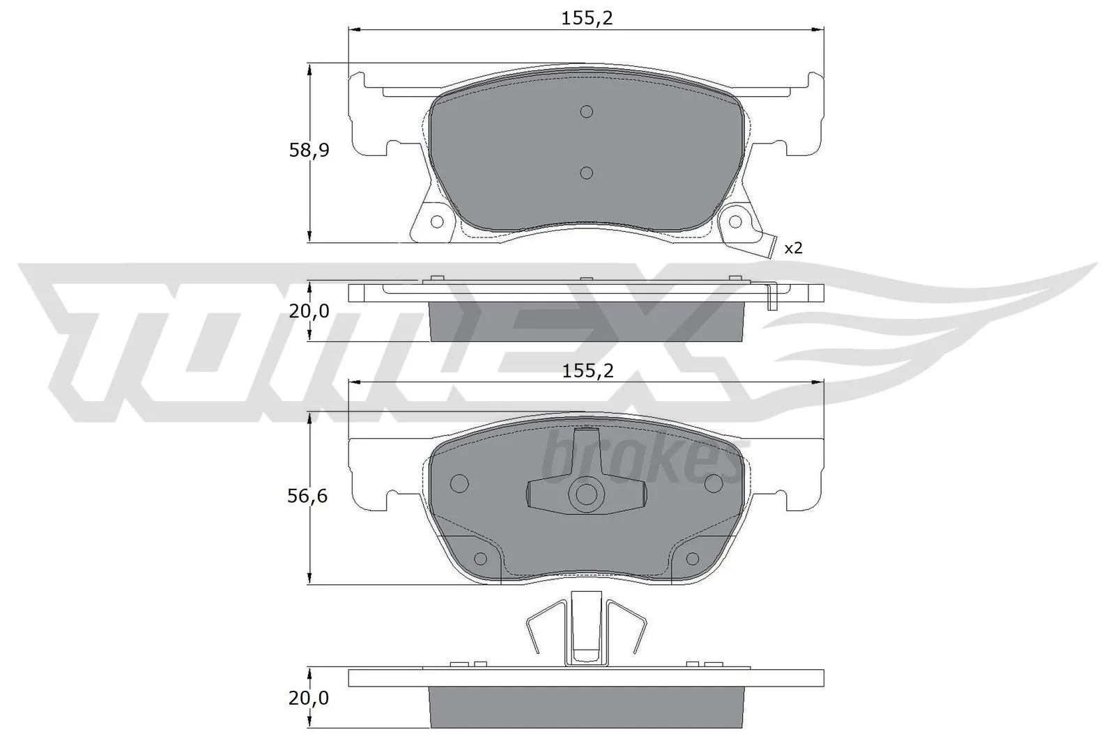 Compre 95526566 General Motors Sapatas do freio dianteiras de disco