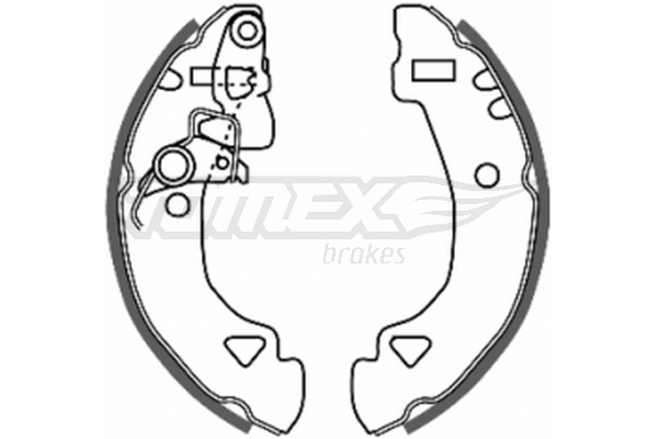 Sapatas do freio traseiras de tambor Fiat/Alfa/Lancia 9945640 preço, a partir de 22,13 USD