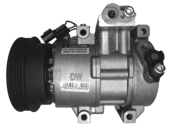  Compressor de aparelho de ar condicionado KIA Cerato I sedan (LD) (2004 - 2008) I