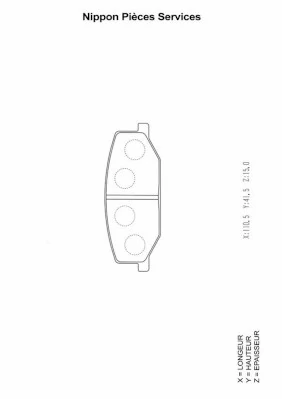  Sapatas do freio dianteiras de disco Lancia Delta I hatchback (831AB0) (1982 - 1993) I