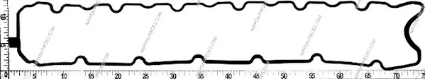 Vedante de tampa de válvulas de motor para Toyota Land Cruiser 80 J8