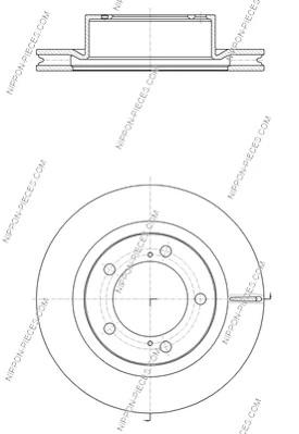 Disco do freio dianteiro Toyota Land Cruiser  J200