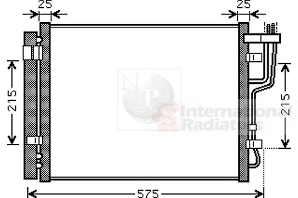 Radiador de aparelho de ar condicionado para KIA Ceed  ED