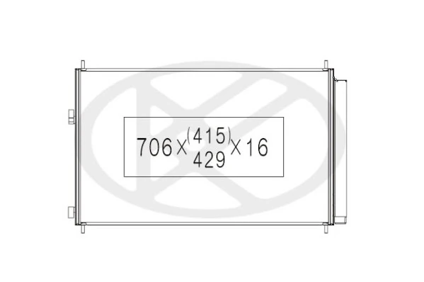 Radiador de aparelho de ar condicionado Toyota RAV4 III A3