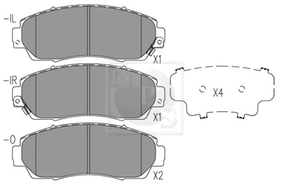 Sapatas do freio dianteiras de disco Honda CR-V V RW, RT