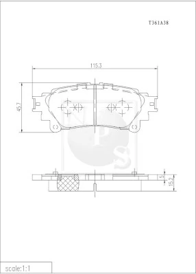 Sapatas do freio traseiras de disco para Lexus RX 270/350/450H AGL10, GGL15, GYL15