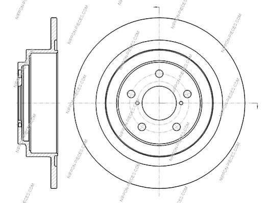  Disco do freio traseiro Subaru Outback II carrinha (B12, BE, BH) (1998 - 2003) II