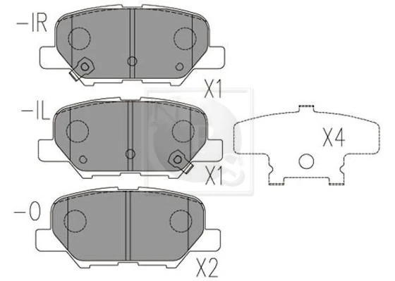 Sapatas do freio traseiras de disco Mazda 6  GJ, GL