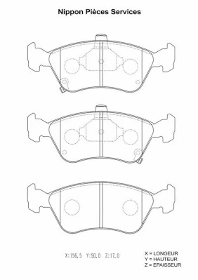 Sapatas do freio dianteiras de disco para Toyota Avensis I T22