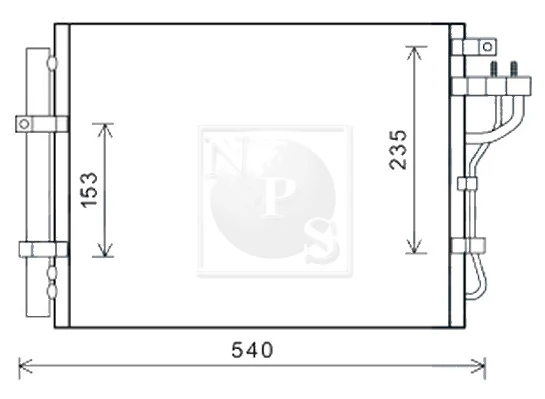 Radiador de aparelho de ar condicionado KIA Picanto II TA