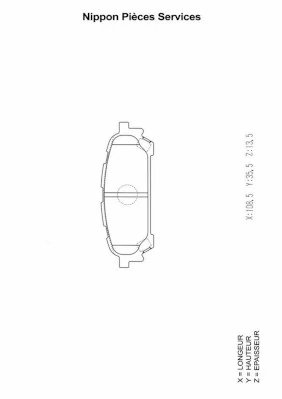  Sapatas do freio traseiras de disco Subaru Forester II SUV (S11, SG) (2002 - 2007) II