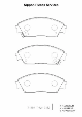 Sapatas do freio dianteiras de disco para Honda Civic IV ED, EF
