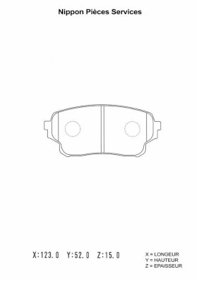 Sapatas do freio dianteiras de disco para Suzuki Grand Vitara XL-7 JC