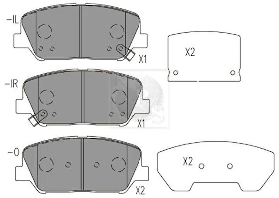 Sapatas do freio dianteiras de disco Hankook Frixa S1H28 preço, a partir de 24,57 USD
