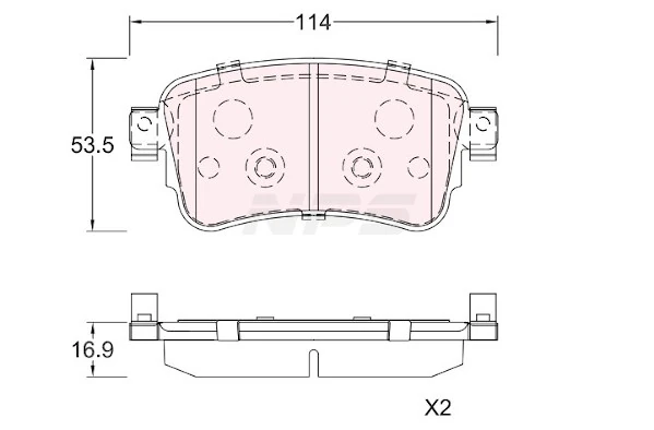 Compre SU001A6136 Toyota Sapatas do freio traseiras de disco