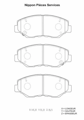 Sapatas do freio dianteiras de disco Honda CR-V II RD