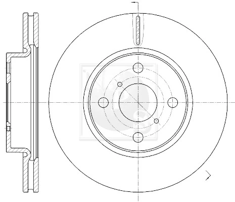 Disco do freio dianteiro para Toyota Yaris  P13