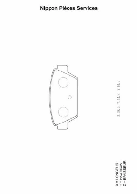 Sapatas do freio traseiras de disco para Mitsubishi Eclipse I D22A, D27A