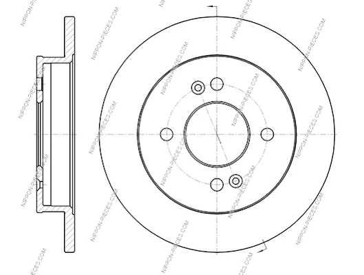  Disco do freio traseiro KIA Picanto I hatchback (BA) (2003 - 2007) I