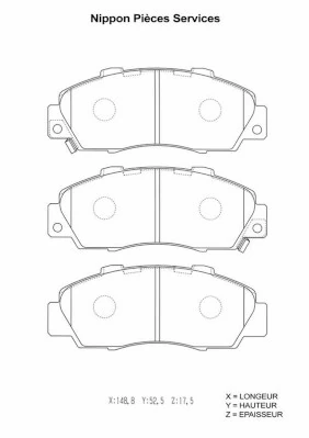 Sapatas do freio dianteiras de disco Mazda 1Y363328Z preço, a partir de 28,78 USD