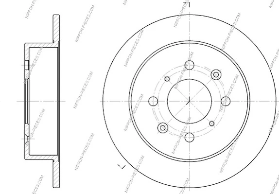 Disco do freio traseiro para Honda Civic V EJ