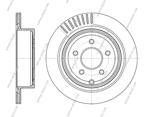  Disco do freio traseiro Nissan Murano SUV (Z51) (2008 - 2014) 