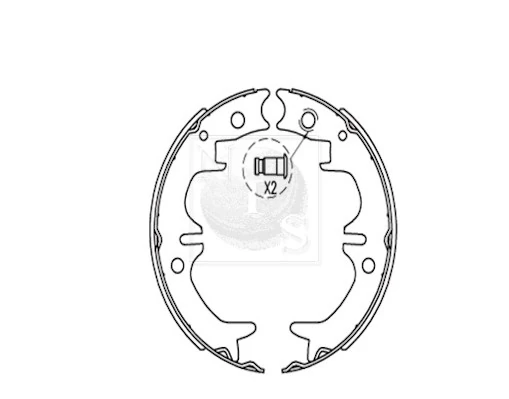 Sapatas do freio de estacionamento para Toyota Camry VII V50