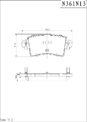 7701206763 Nissan/Infiniti Sapatas do freio traseiras de disco