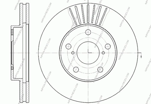 Disco do freio dianteiro para Toyota Corolla  E12