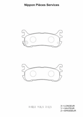 Sapatas do freio traseiras de disco Mazda 323 F V BA