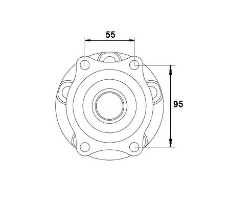 Cubo traseiro para Subaru Impreza III GR