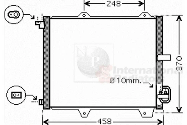  Radiador de aparelho de ar condicionado Suzuki Ignis II hatchback (FH) (2003 - 2026) II